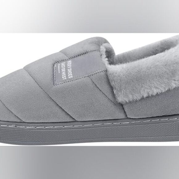 Cozy Men’s Winter Plush Slippers Non-Slip Indoor/Outdoor - Picture 3 of 9